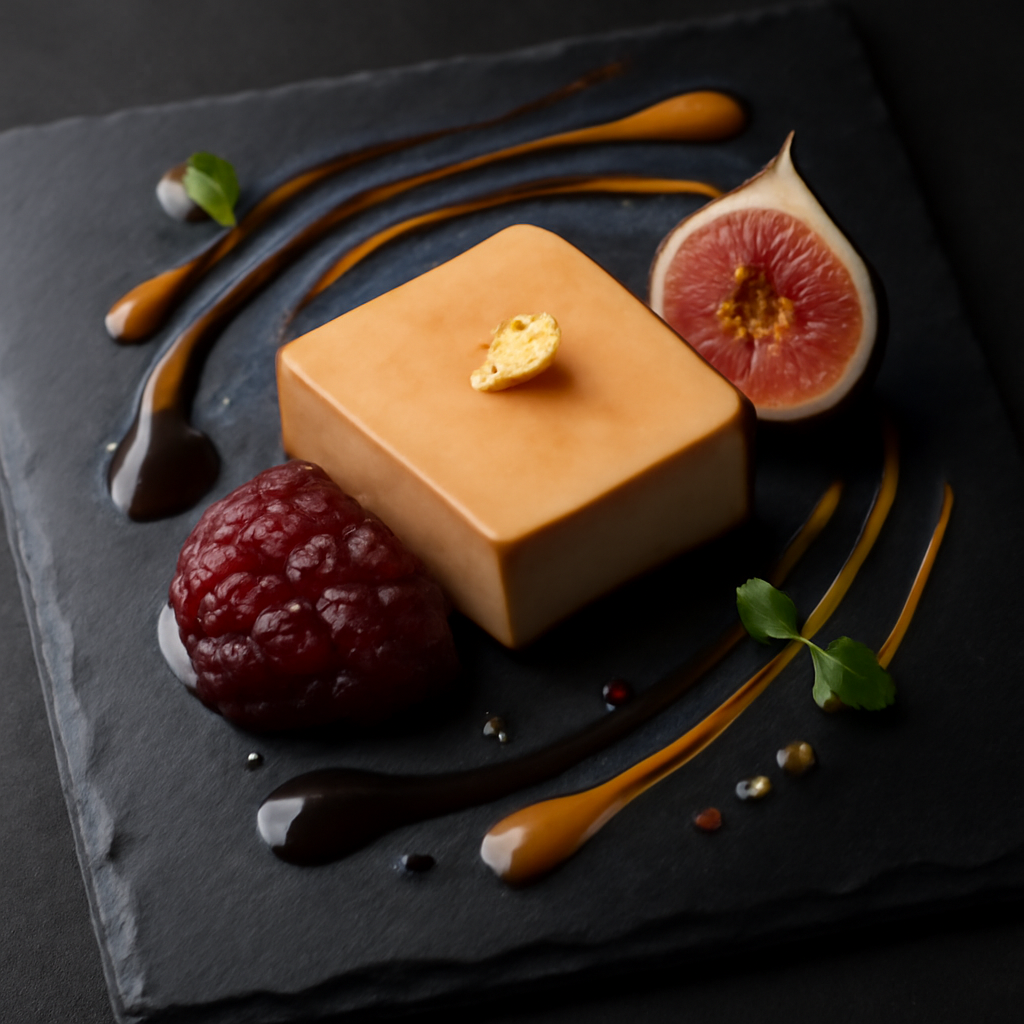 Foie gras poêlé avec compotée de figues