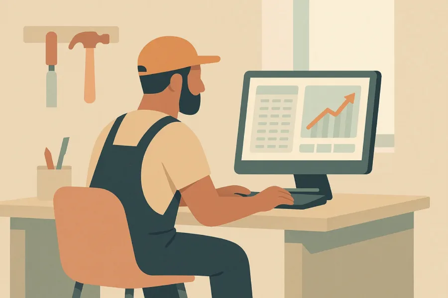 Un site internet rentable pour un artisan : le calcul ROI concret